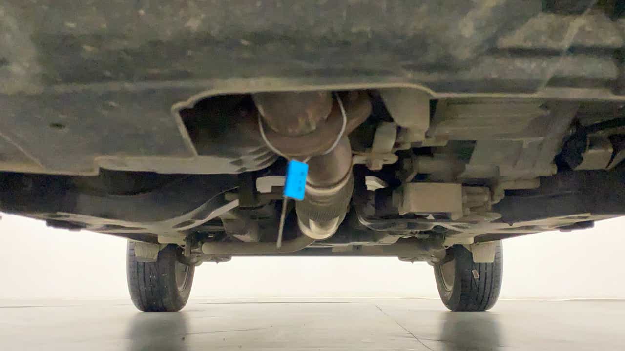 Undercarriage view of a Tata Nexon 2017-2023