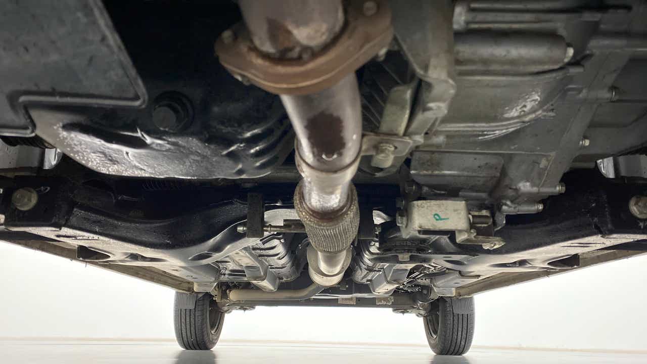 Undercarriage view of a Tata Nexon 2017-2023
