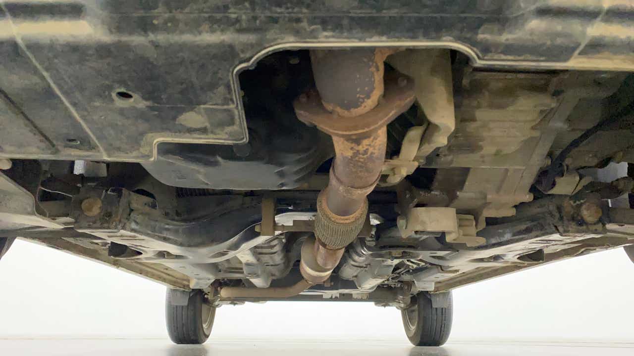 Undercarriage view of a Tata Nexon 2017-2023