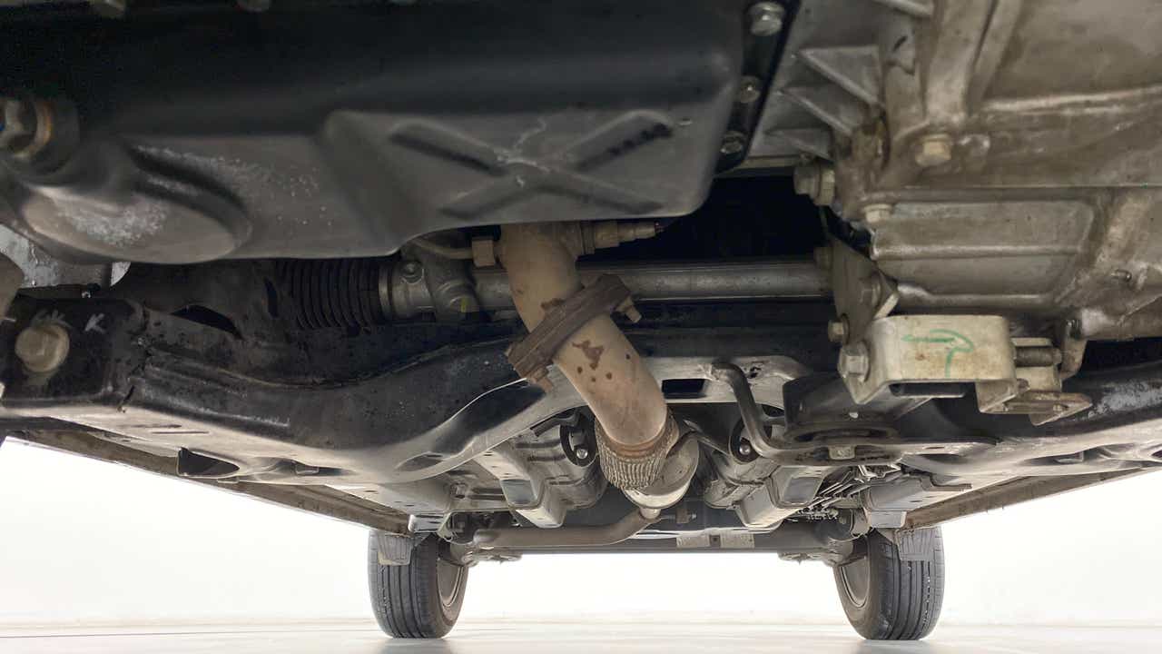 Underside view of a Tata Nexon 2017-2023