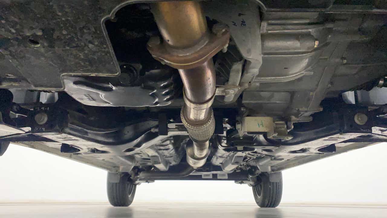 Undercarriage view of a Tata Nexon 2017-2023