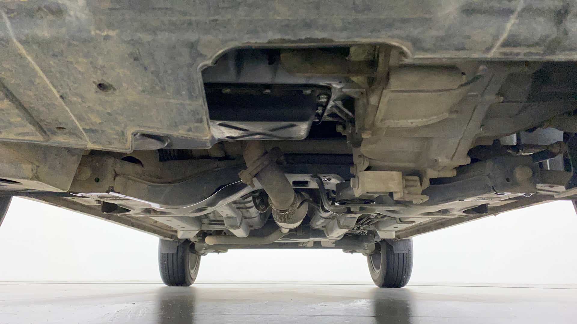 View of the underbody of a Tata Nexon 2017-2023