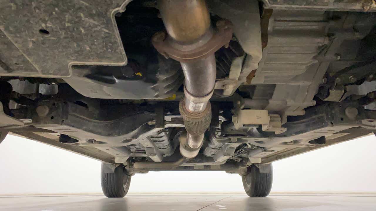 Undercarriage view of a Tata Nexon 2017-2023
