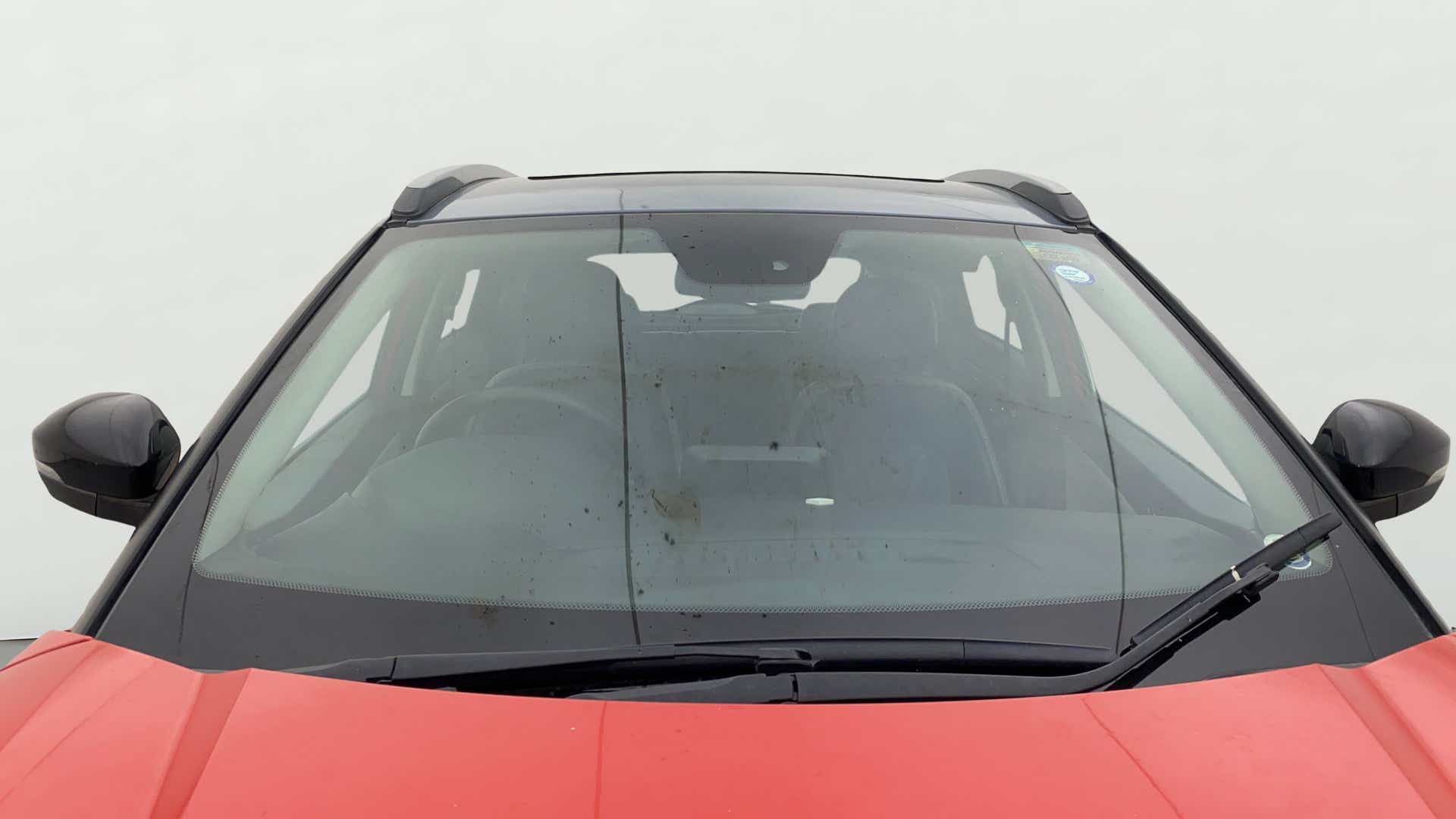 Front windshield and wipers view of a Tata Nexon 2017-2023