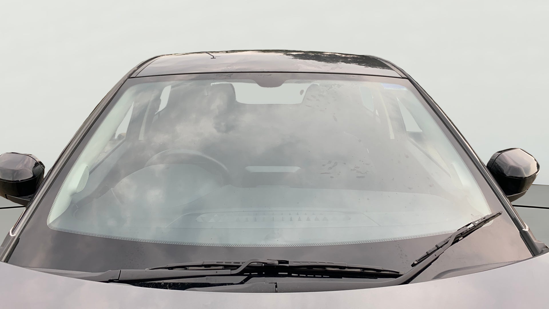 Front windshield view of a Tata Nexon