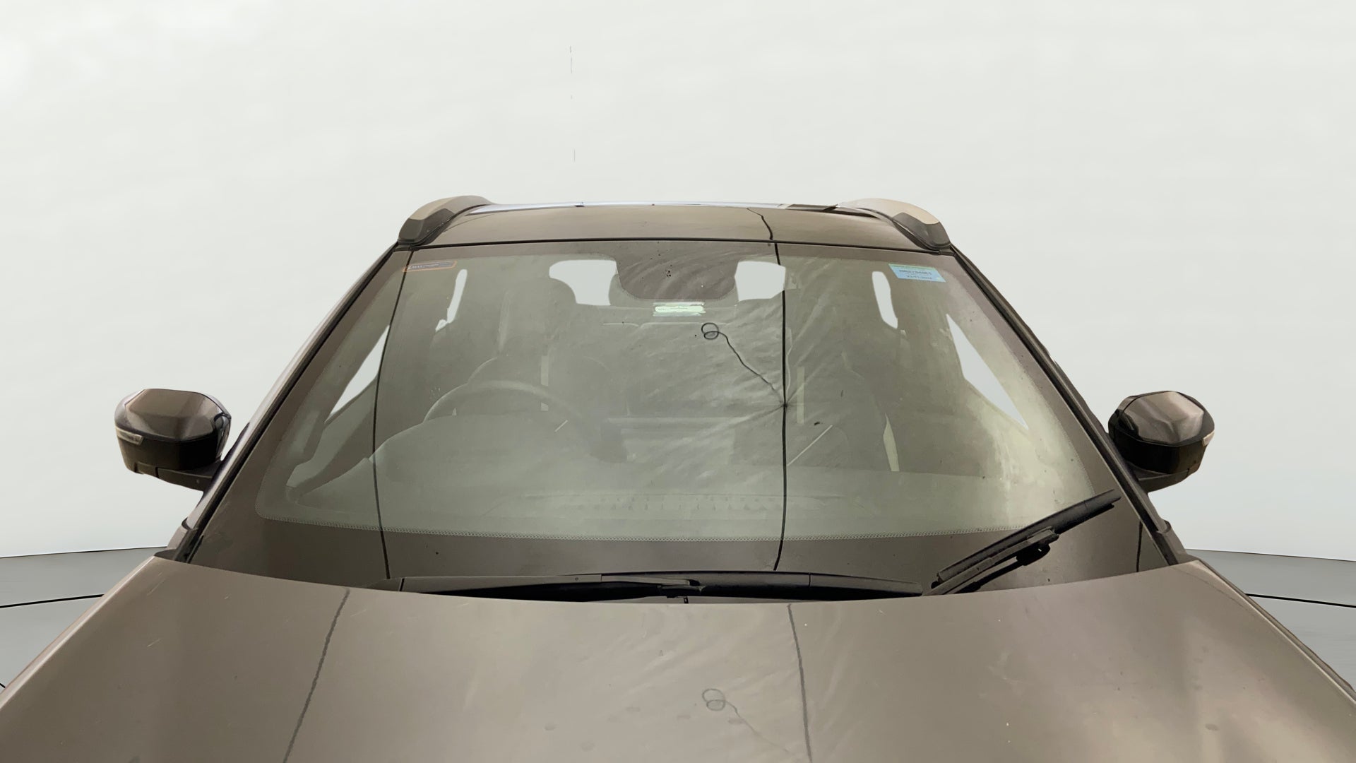 Front windshield view of a Tata Nexon 2017-2023
