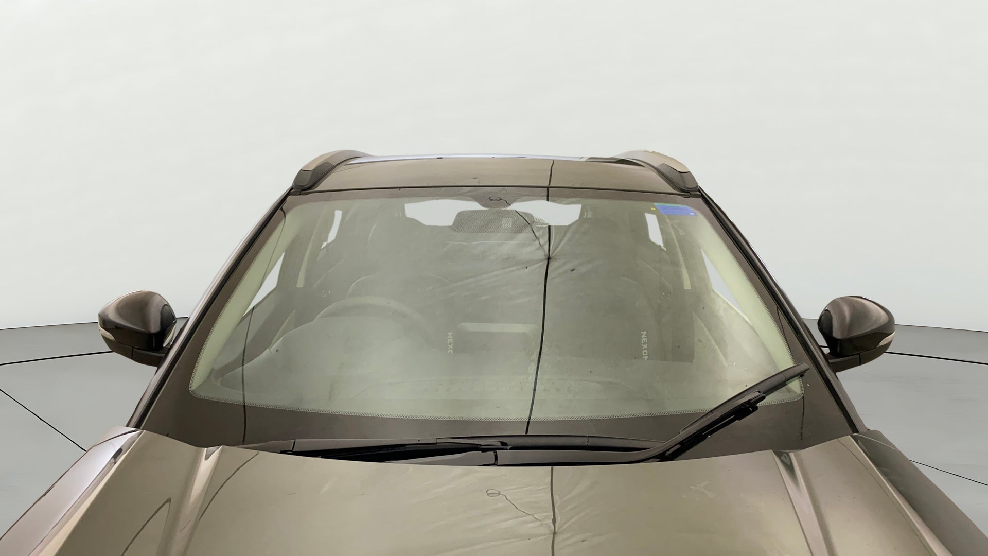 Front windshield view of a Tata Nexon 2017-2023