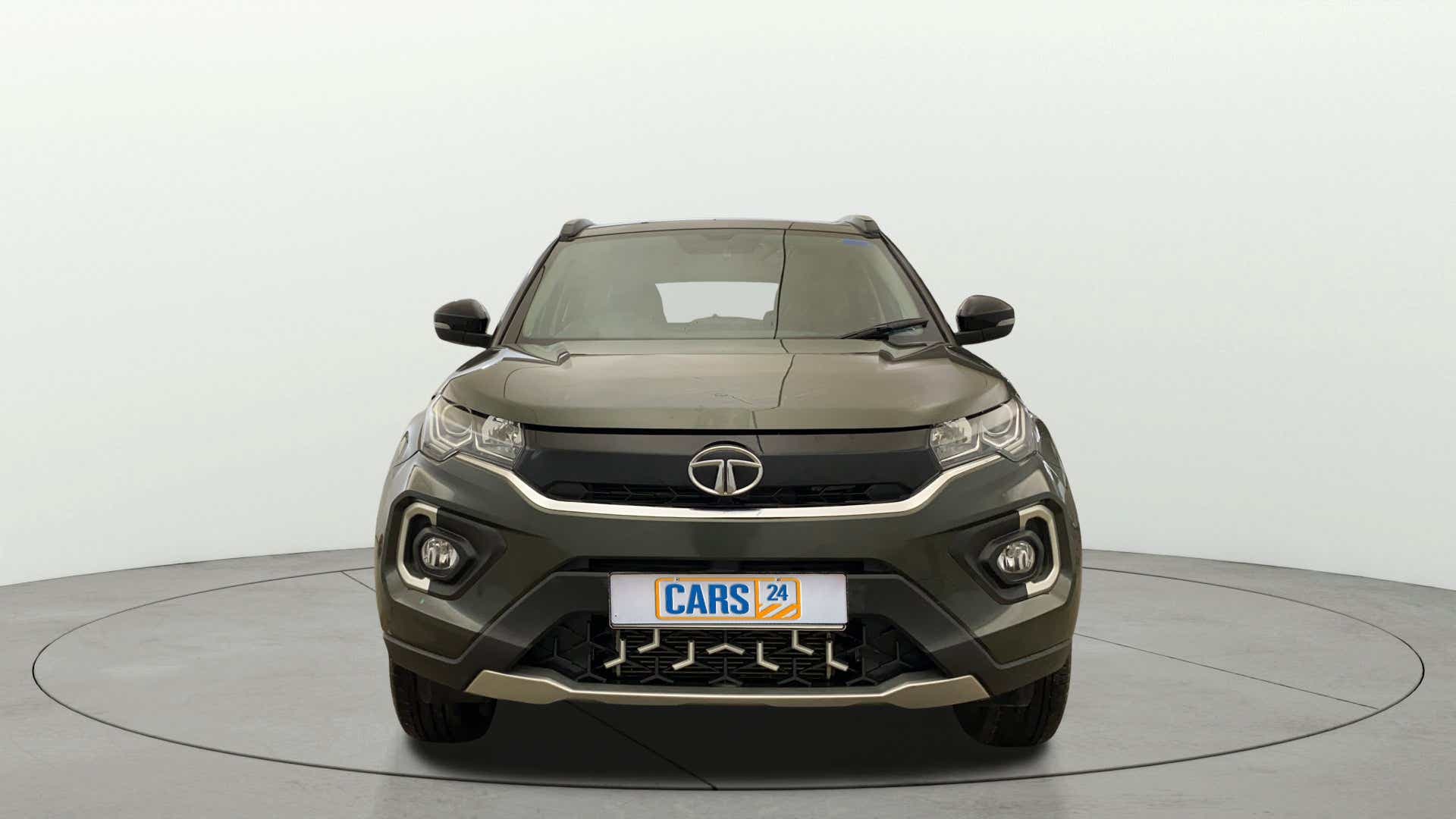 Front view of a Tata Nexon 2017-2023