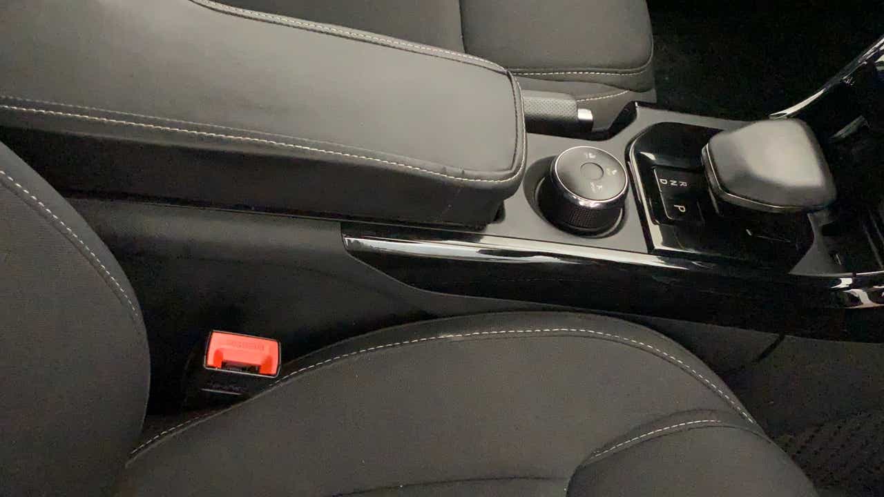Center console and armrest of a Tata Nexon