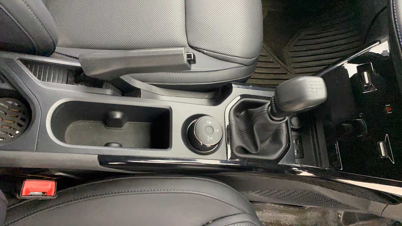 Center console and gear lever of a Tata Nexon