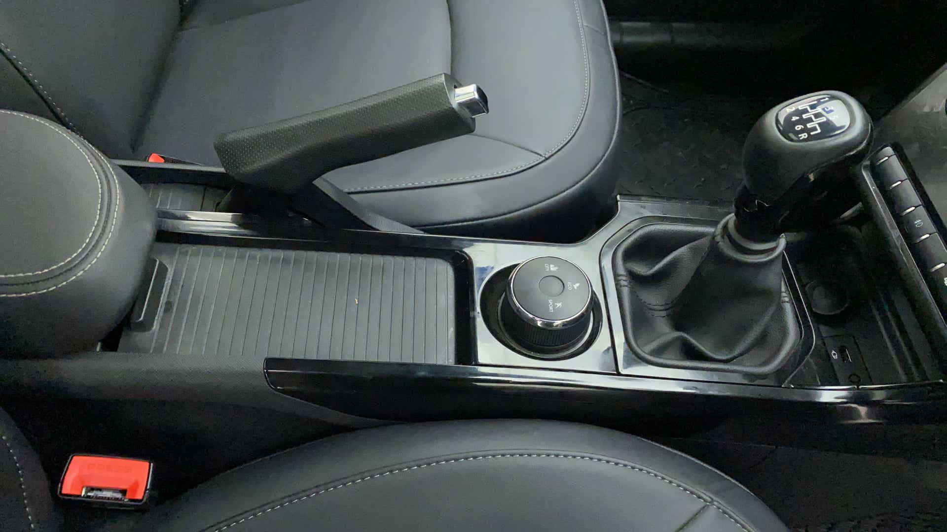 Center console view of a Tata Nexon 2017-2023
