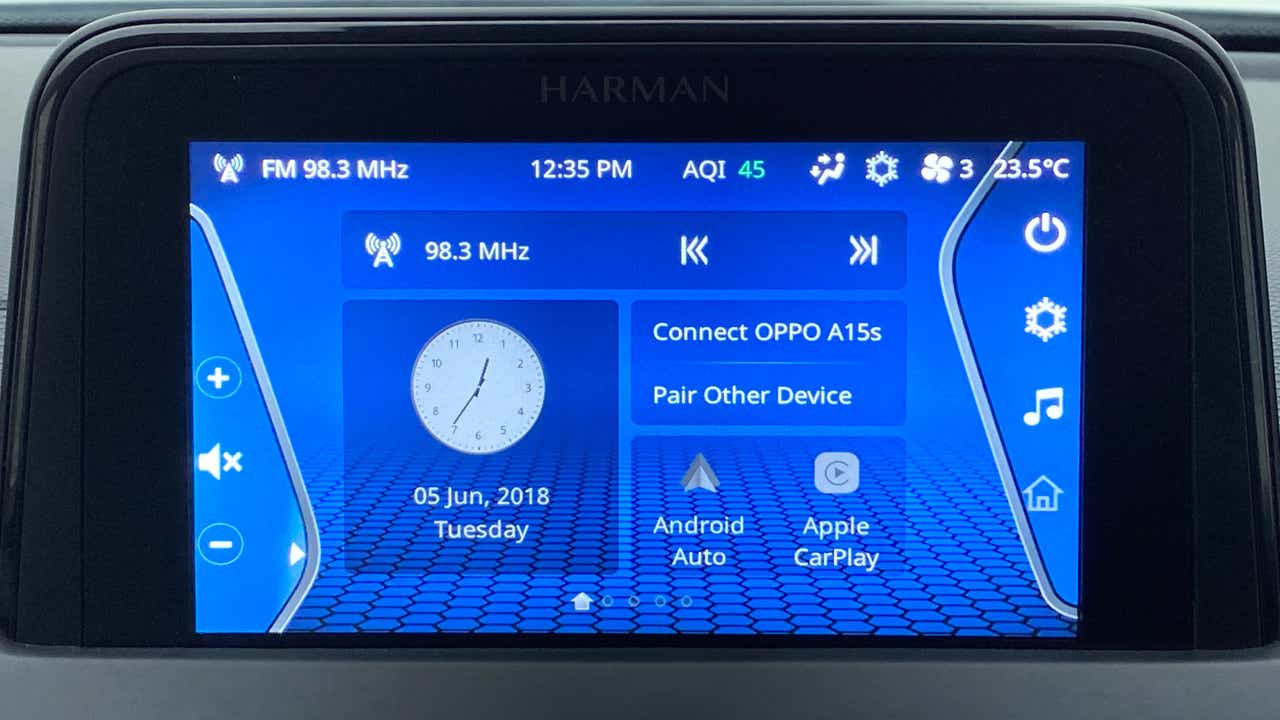 Infotainment screen of a Tata Nexon 2017-2023