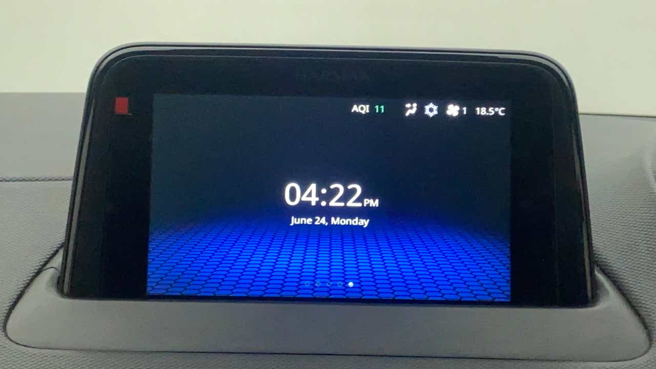 Infotainment screen display of a Tata Nexon 2017-2023