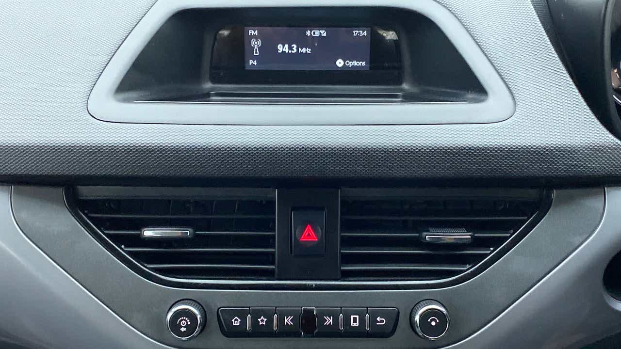 Dashboard center console of a Tata Nexon 2017-2023