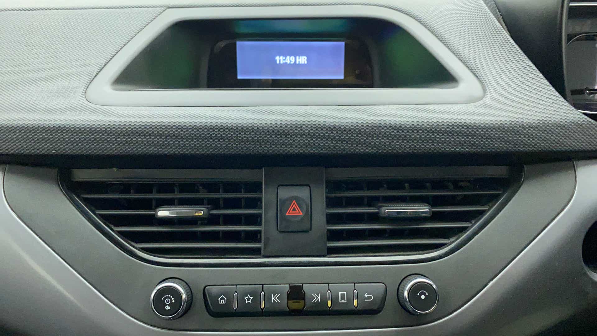Dashboard console of a Tata Nexon 2017-2023