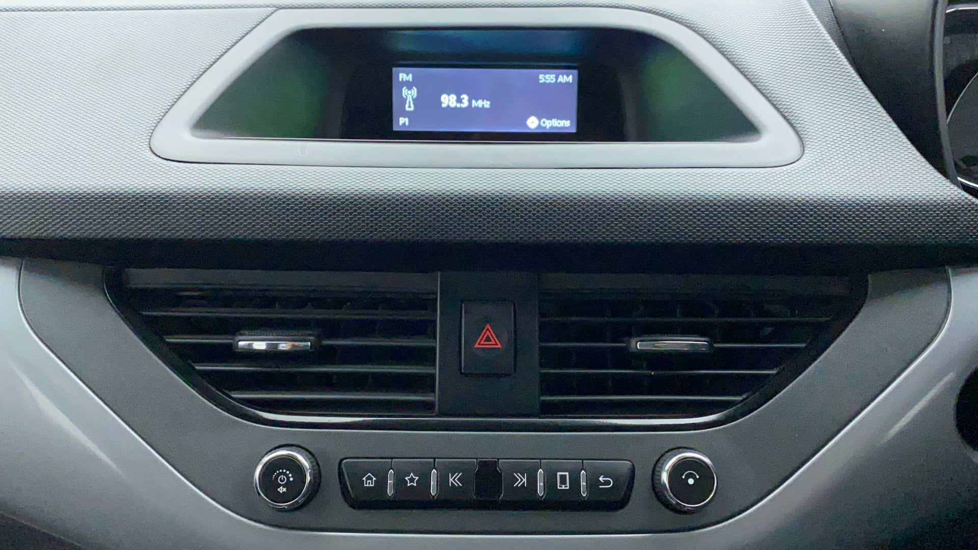 Dashboard center console of a Tata Nexon 2017-2023