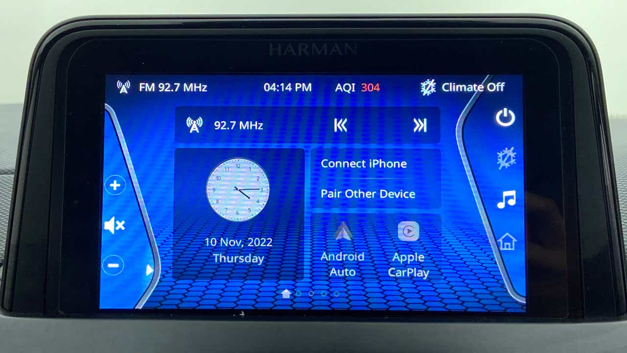 Infotainment system screen of a Tata Nexon 2017-2023