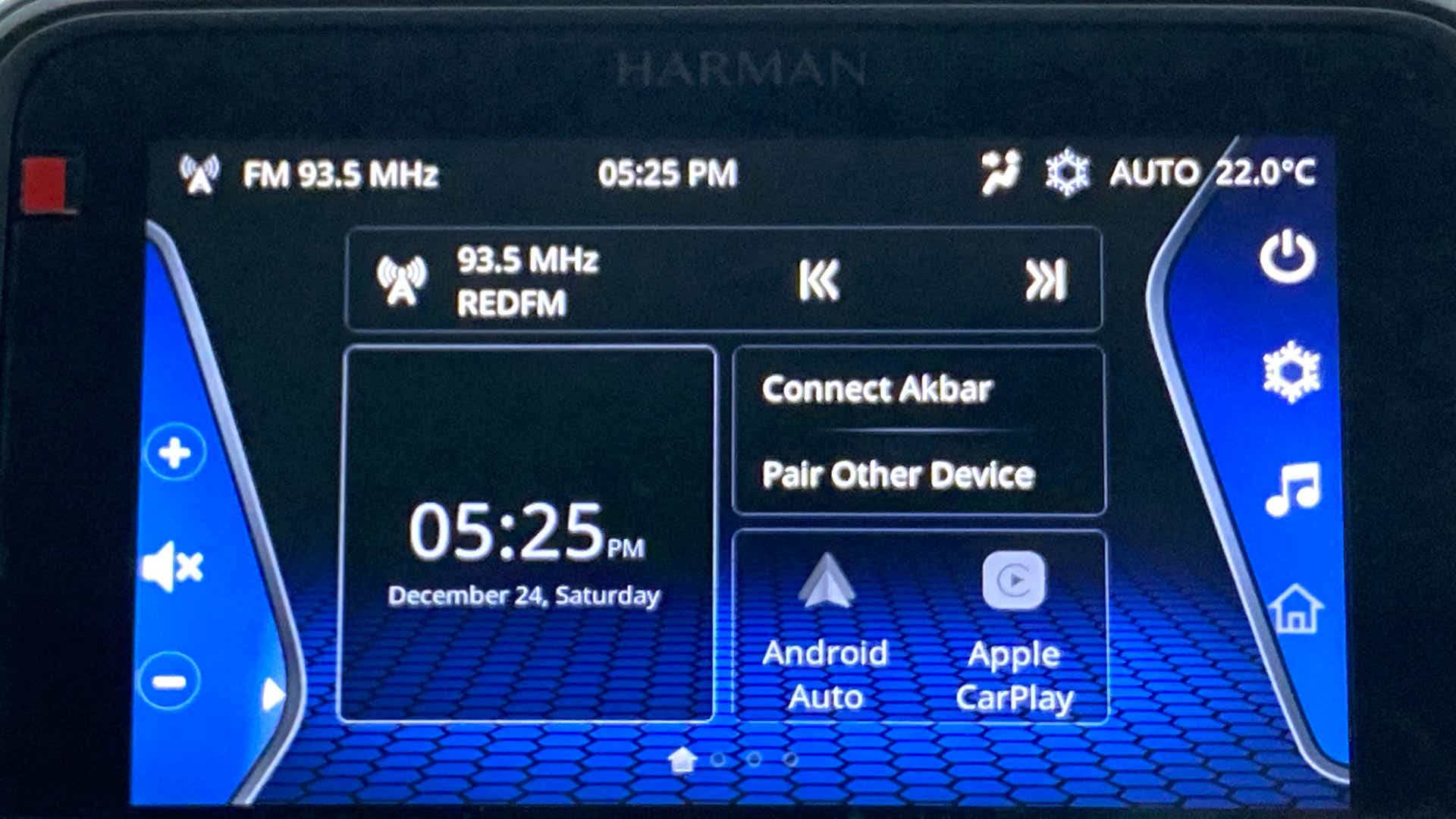 Infotainment screen of a Tata Nexon 2017-2023