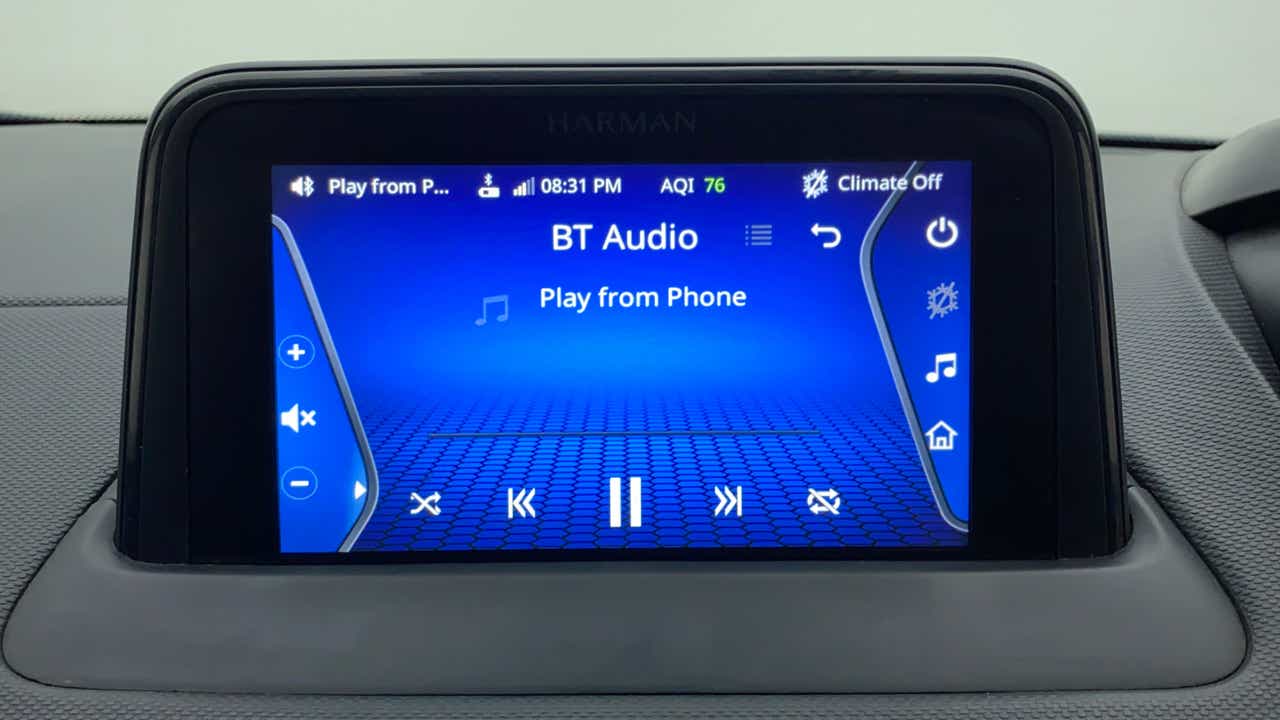 Infotainment system display of a Tata Nexon 2017-2023