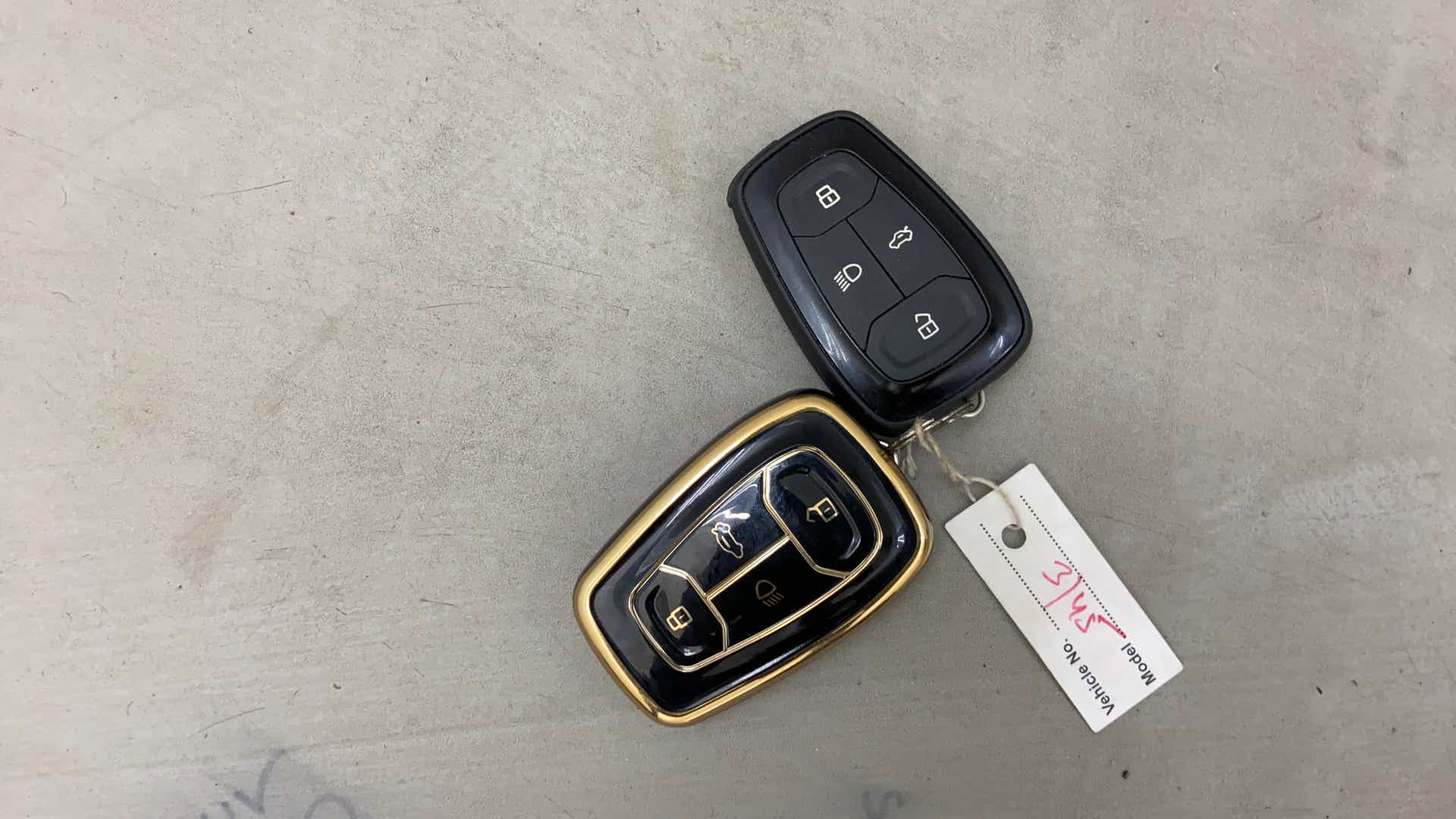 Car key fobs of a Tata Nexon 2017-2023