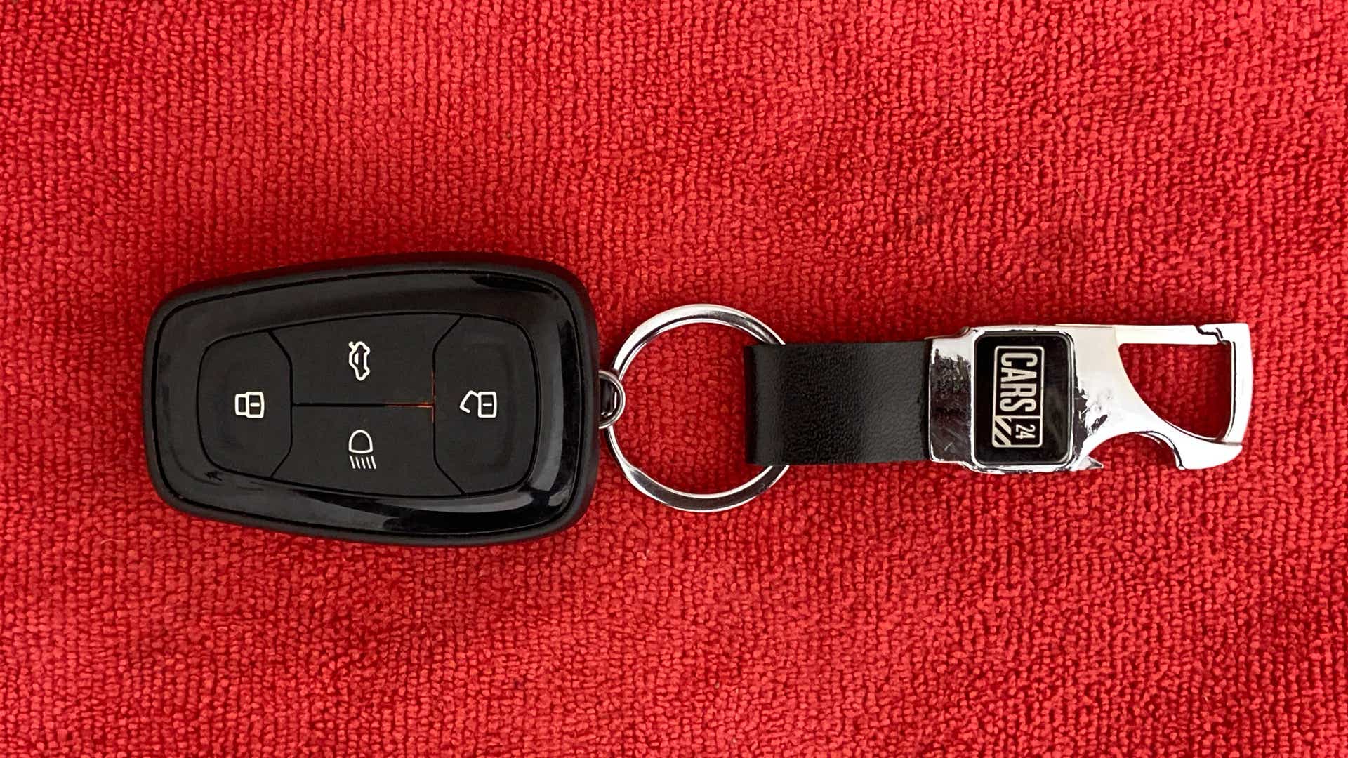 Car key fob with keychain of a Tata Nexon 2017-2023