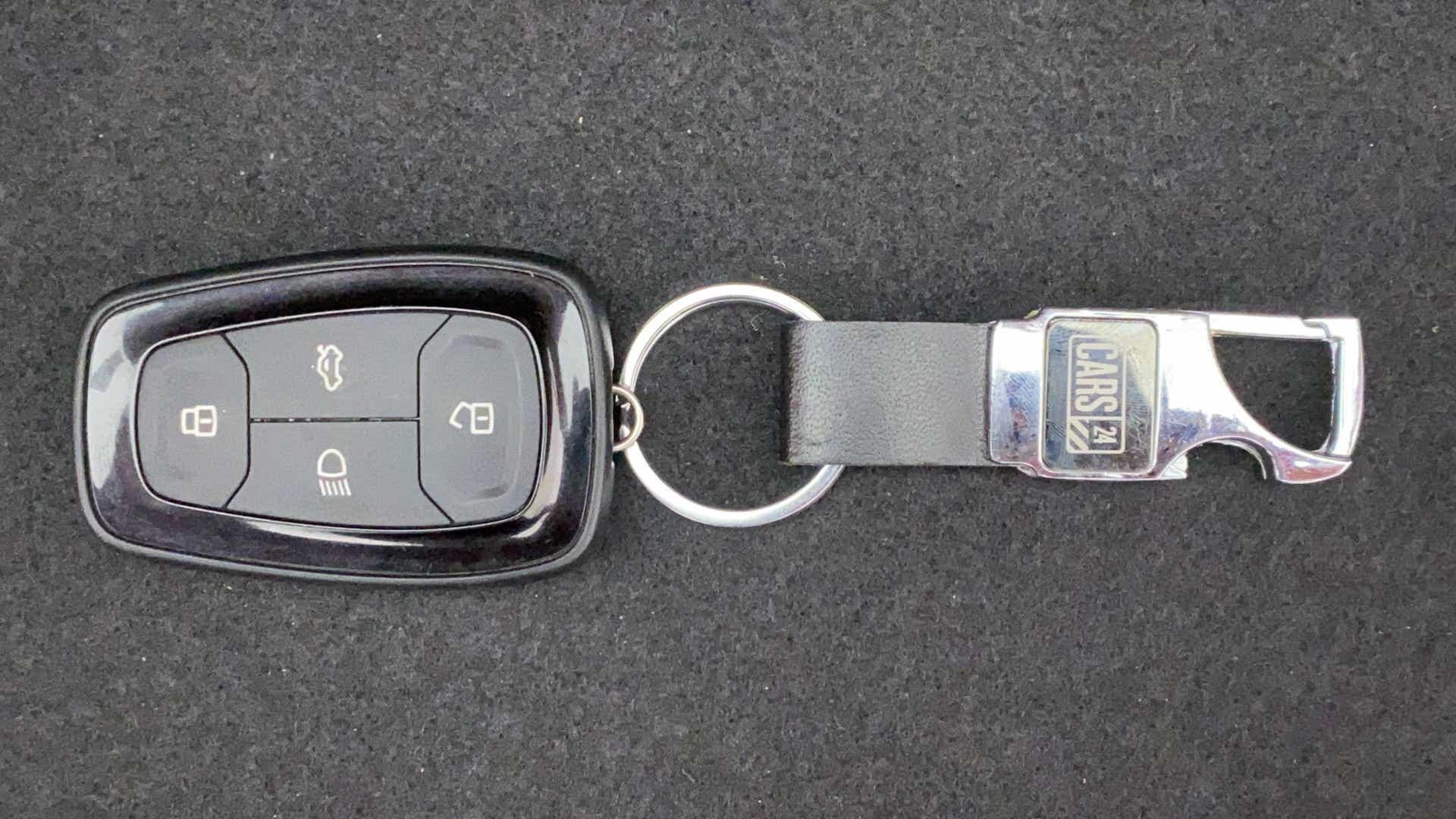 Car key fob with keychain of a Tata Nexon 2017-2023