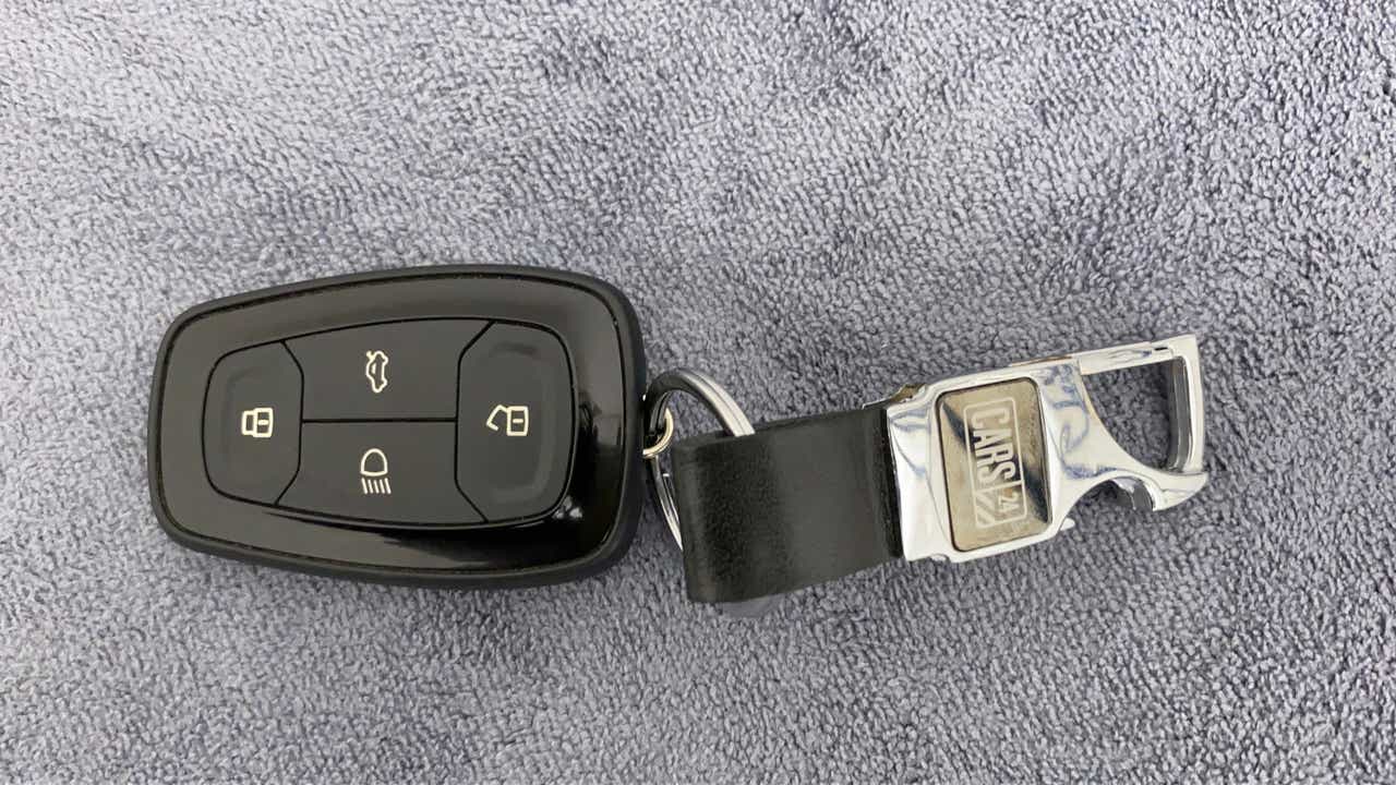 Car key fob with keychain of a Tata Nexon 2017-2023