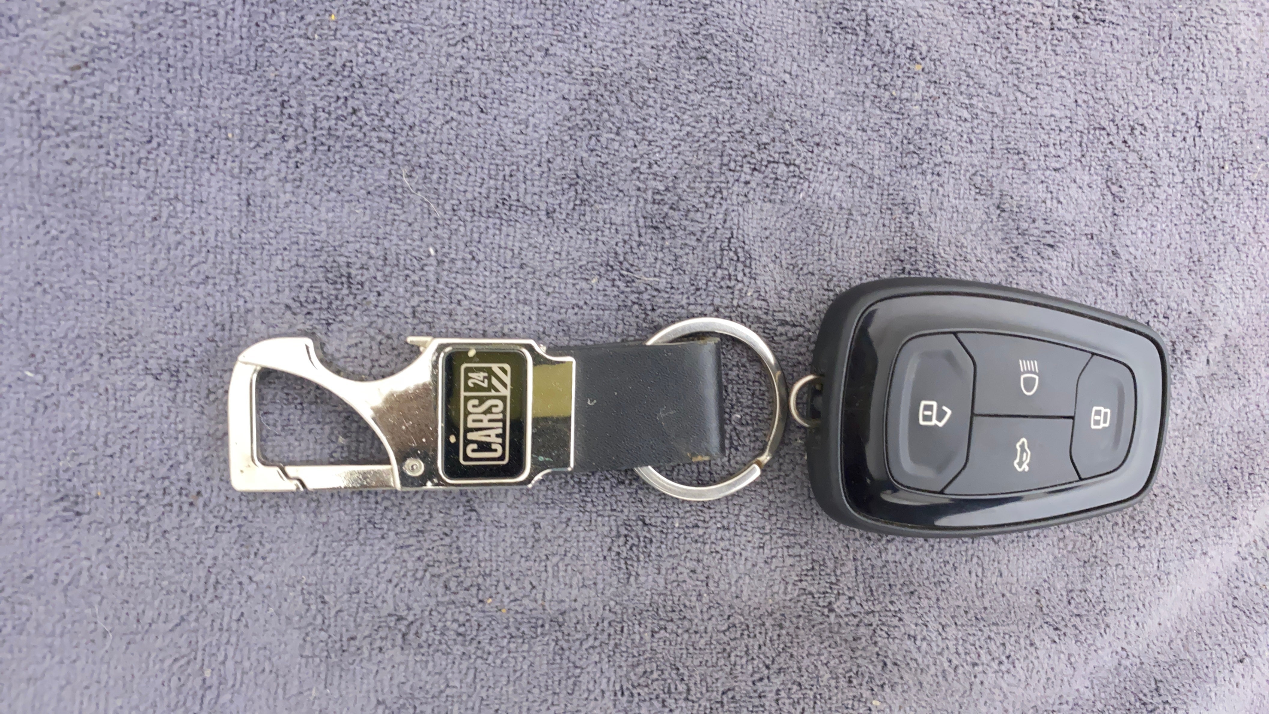 Car key fob with remote of a Tata Nexon 2017-2023