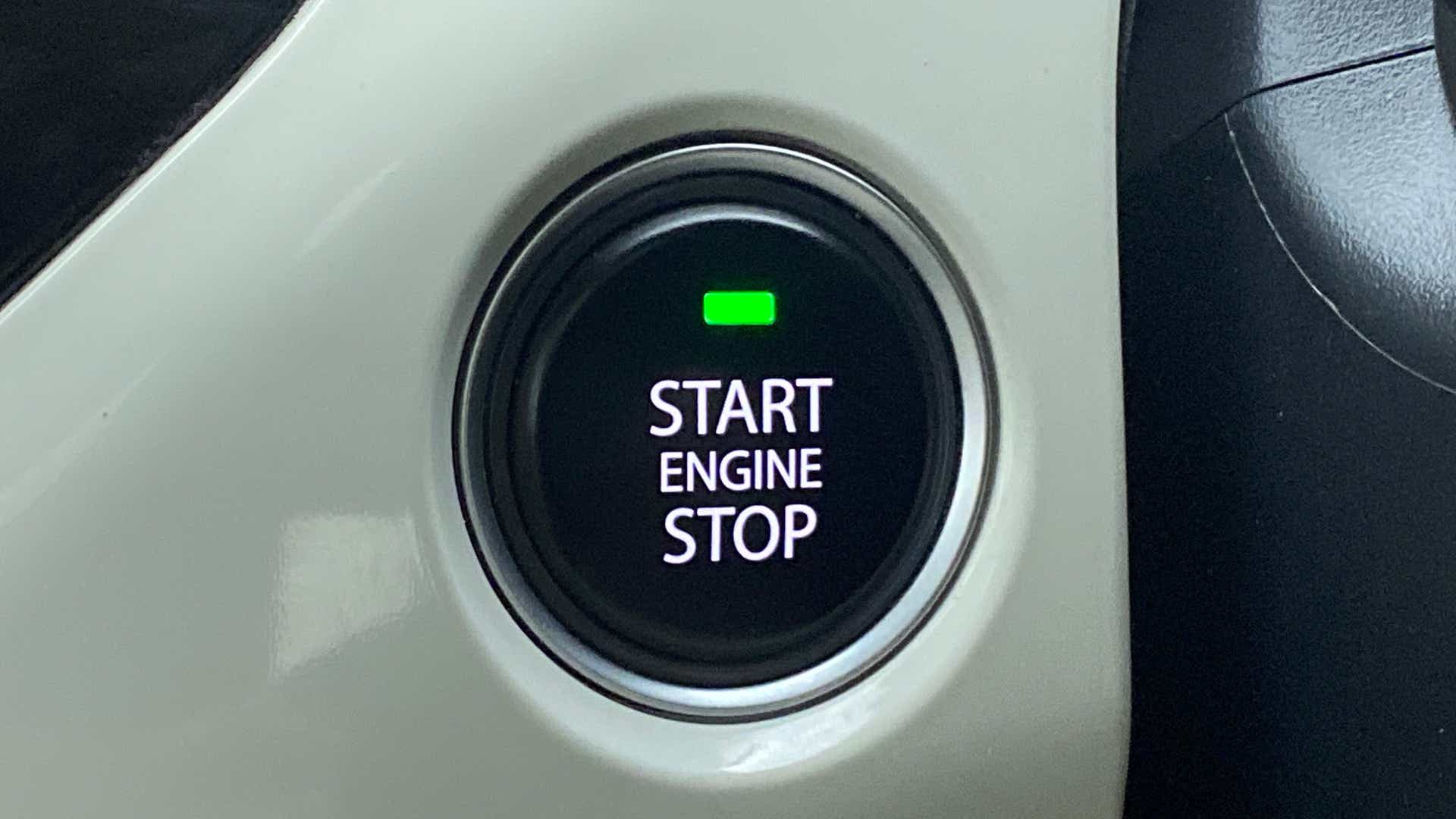 Engine start stop button of a Tata Nexon 2017-2023