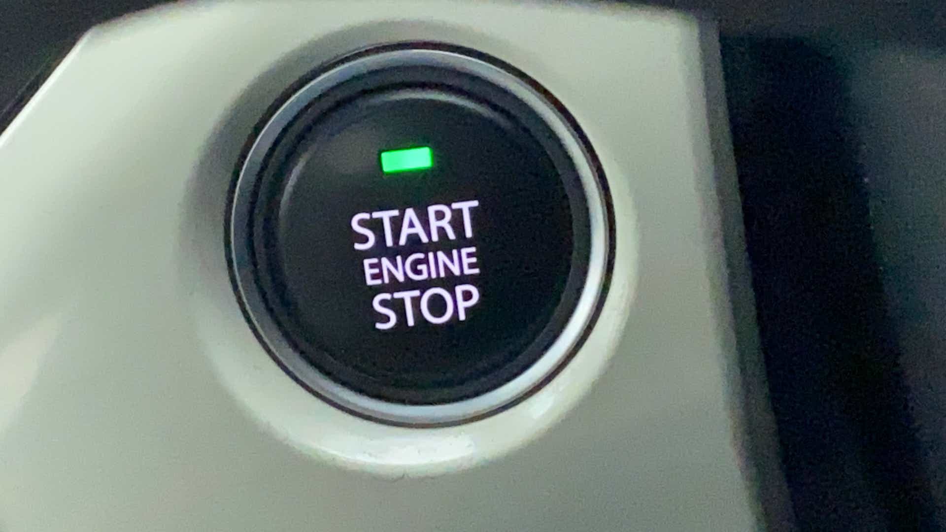 Engine start stop button of a Tata Nexon 2017-2023
