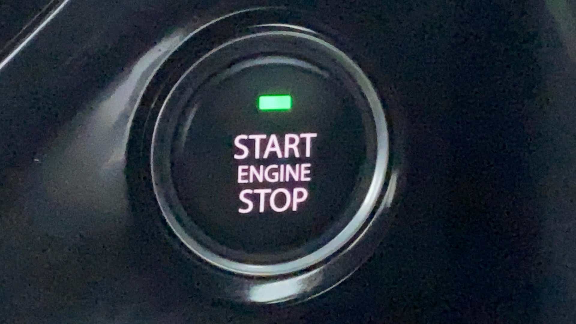 Engine start stop button of a Tata Nexon 2017-2023