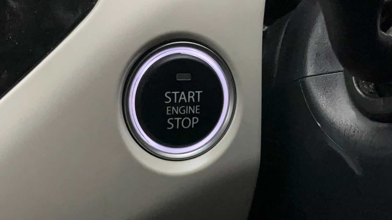 Engine start stop button of a Tata Nexon 2017-2023