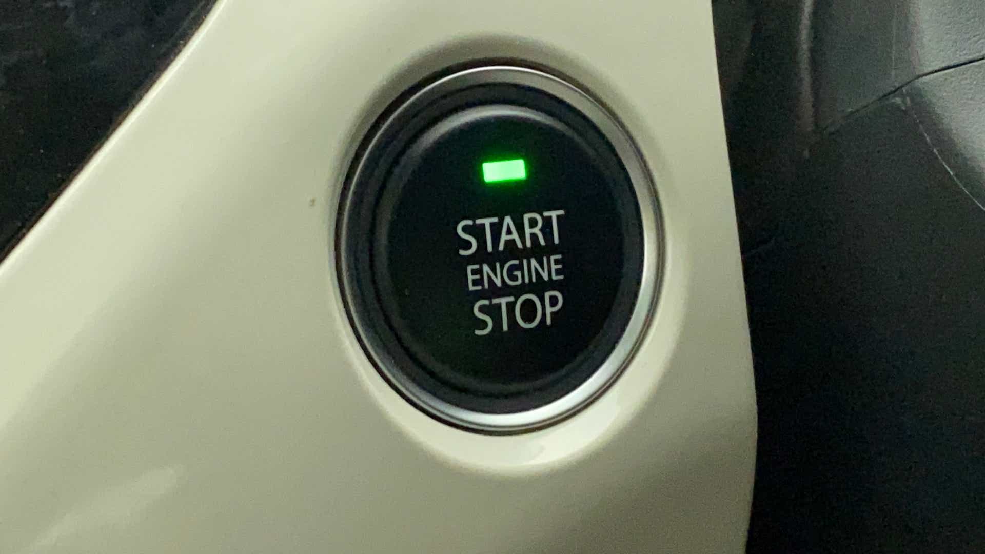 Engine start stop button of a Tata Nexon 2017-2023