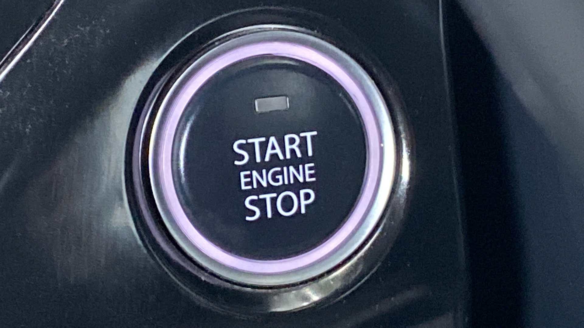 Engine start stop button of a Tata Nexon 2017-2023