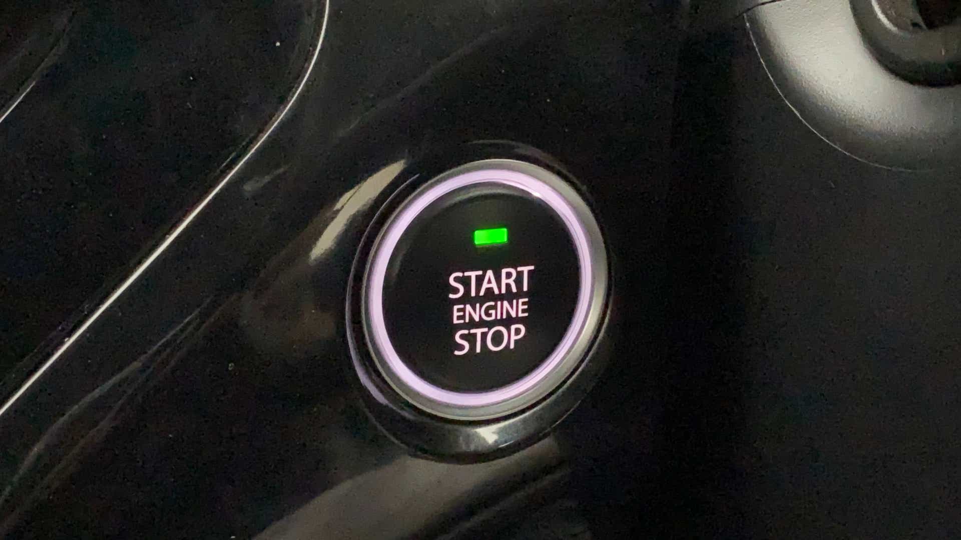 Engine start stop button of a Tata Nexon 2017-2023