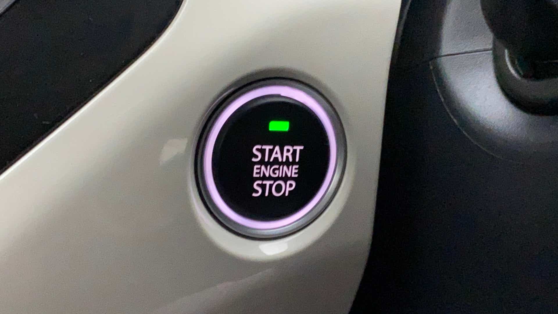 Engine start stop button of a Tata Nexon 2017-2023