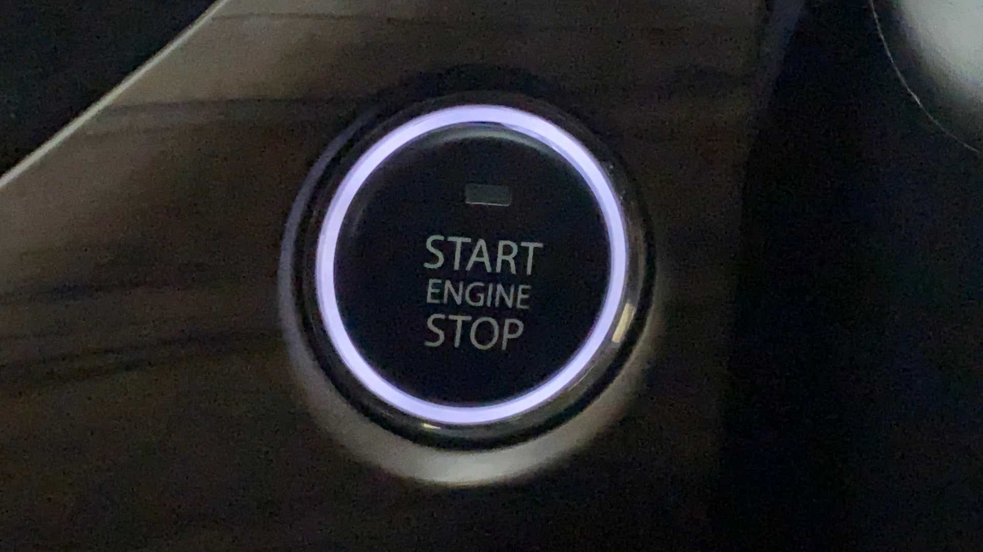 Engine start stop button of a Tata Nexon 2017-2023