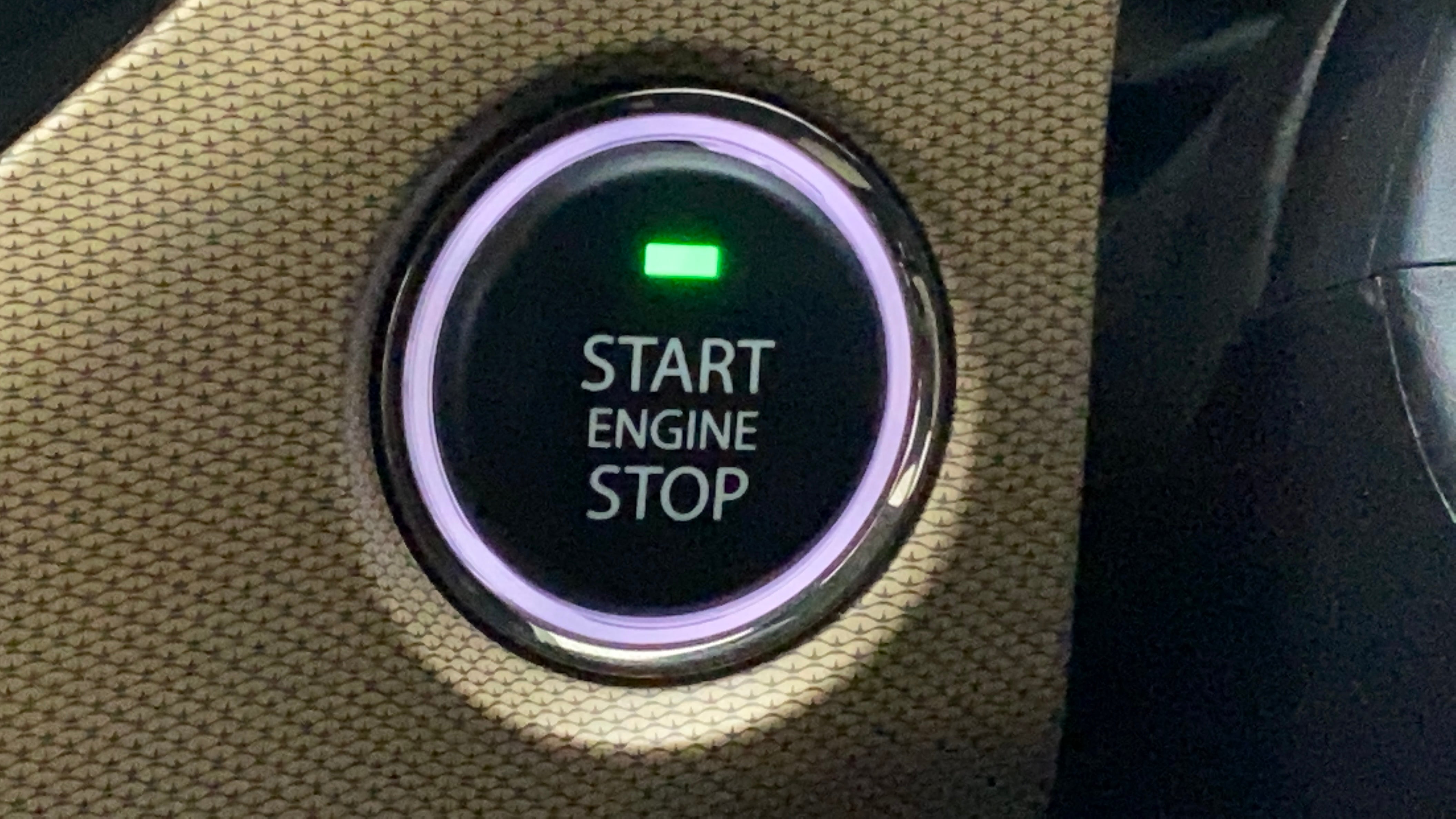 Start engine stop button of a Tata Nexon 2017-2023