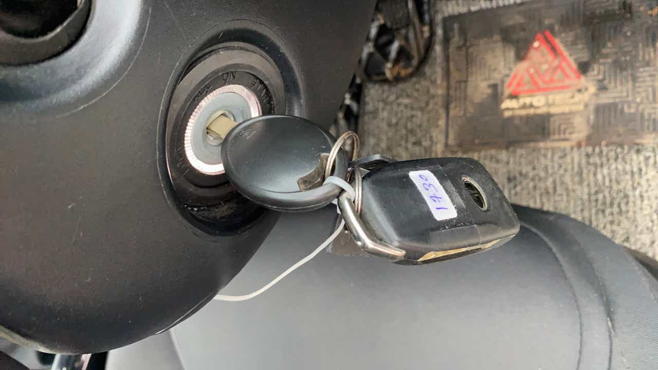 Ignition switch and key of a Tata Nexon