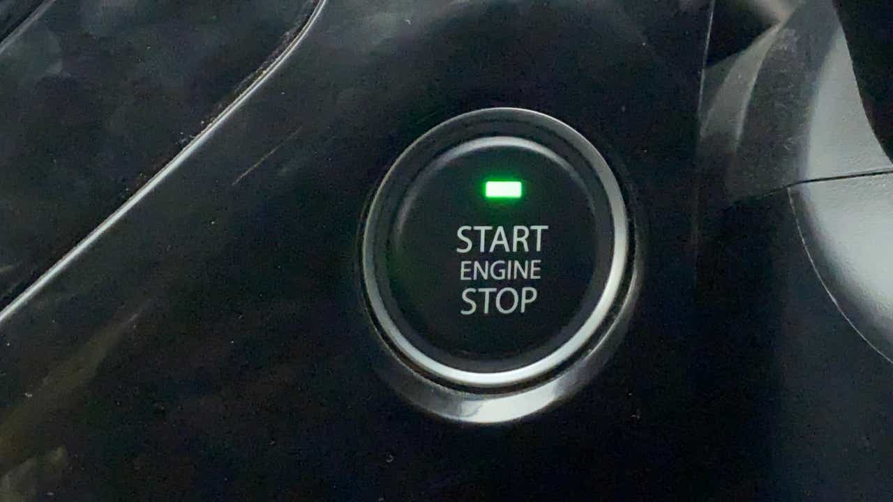 Engine start stop button of a Tata Nexon 2017-2023