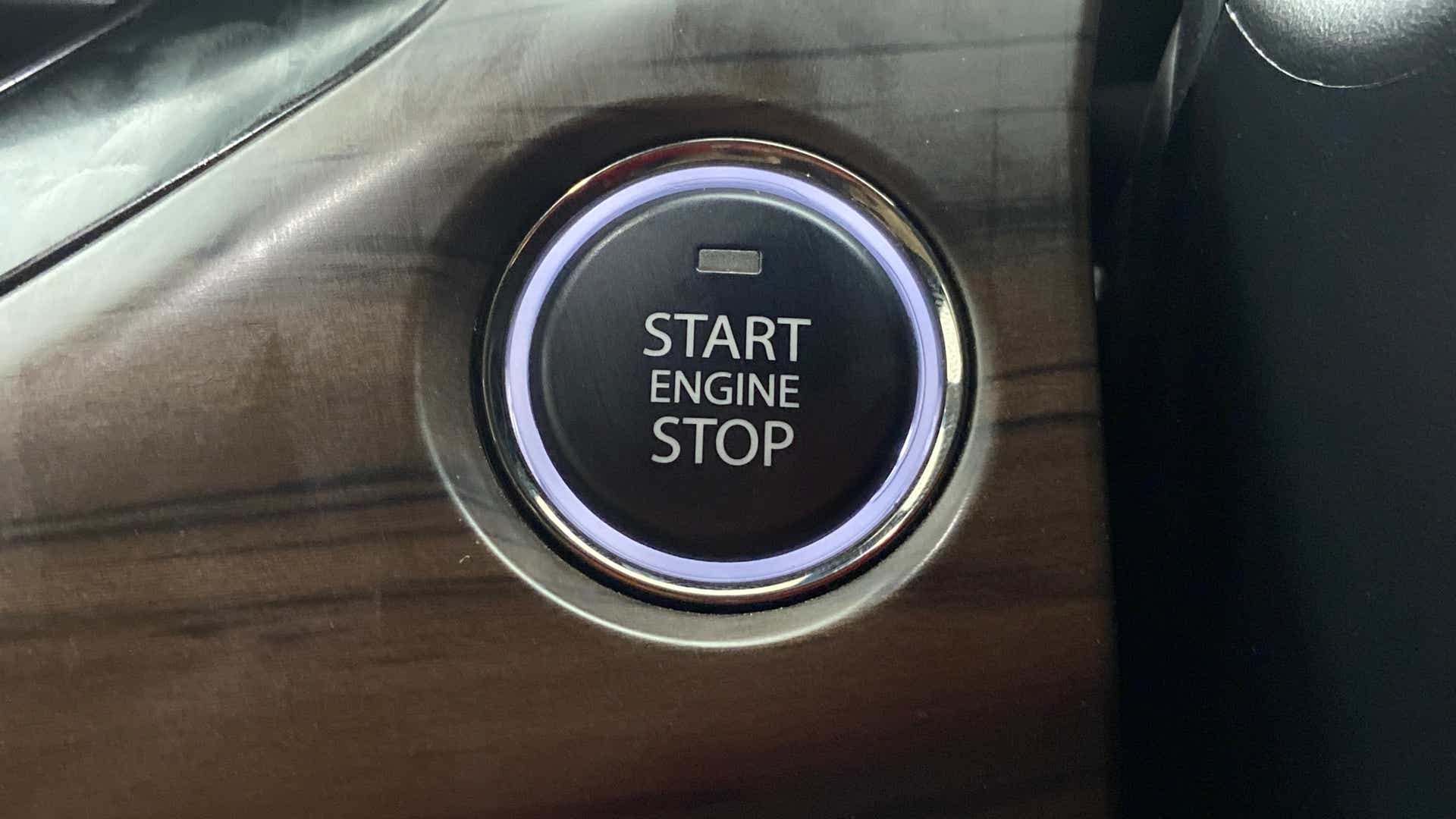 Engine start stop button of a Tata Nexon 2017-2023