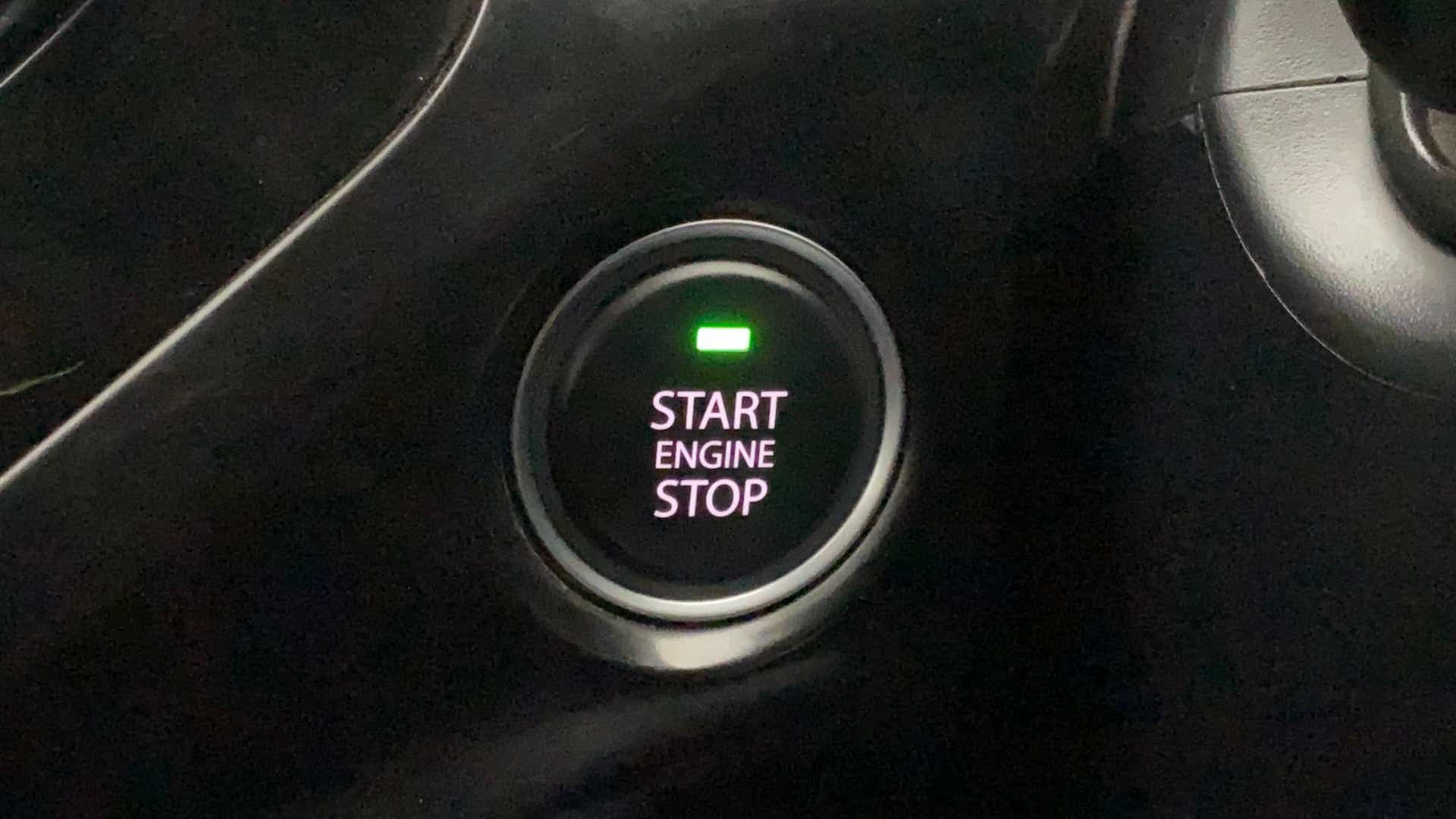 Start stop engine button of a Tata Nexon 2017-2023