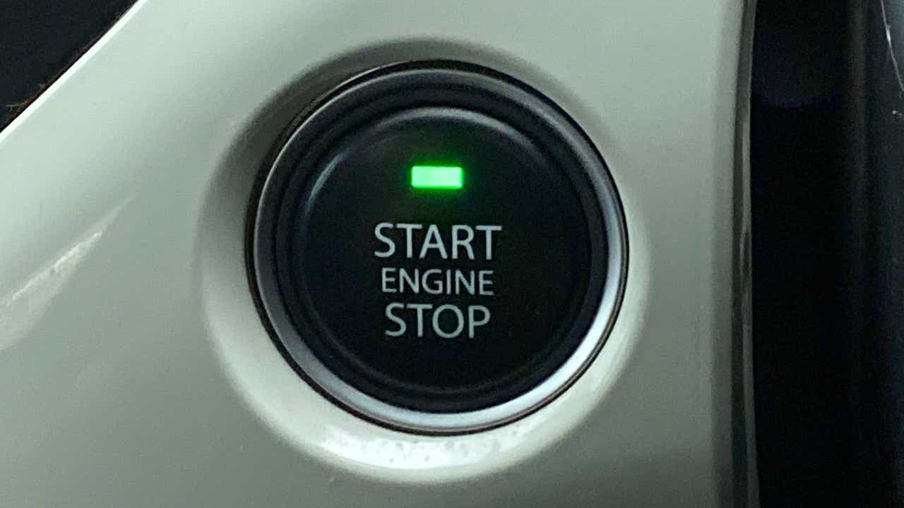 Engine start stop button of a Tata Nexon 2017-2023