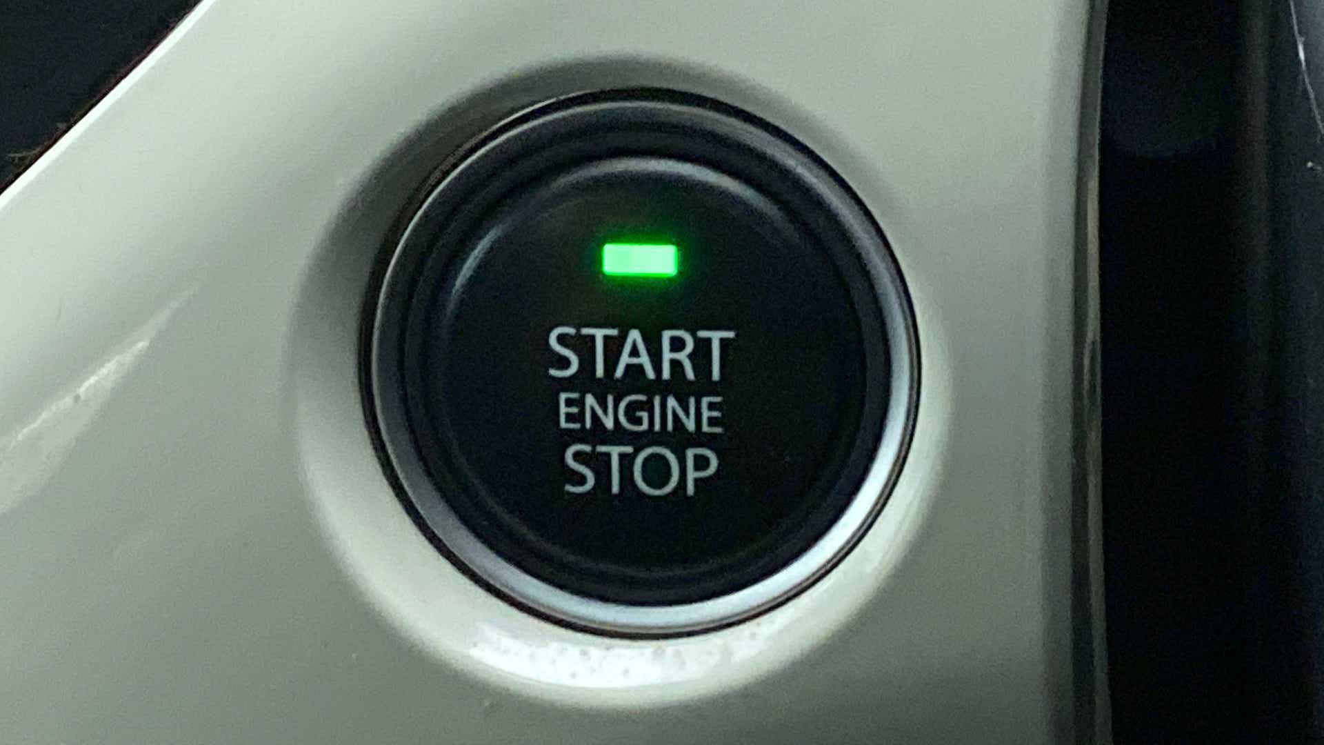Engine start stop button of a Tata Nexon 2017-2023