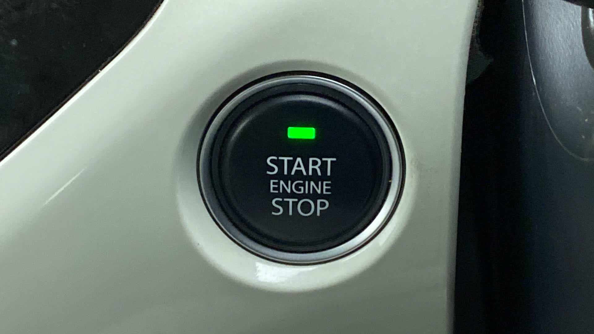 Engine start stop button of a Tata Nexon 2017-2023