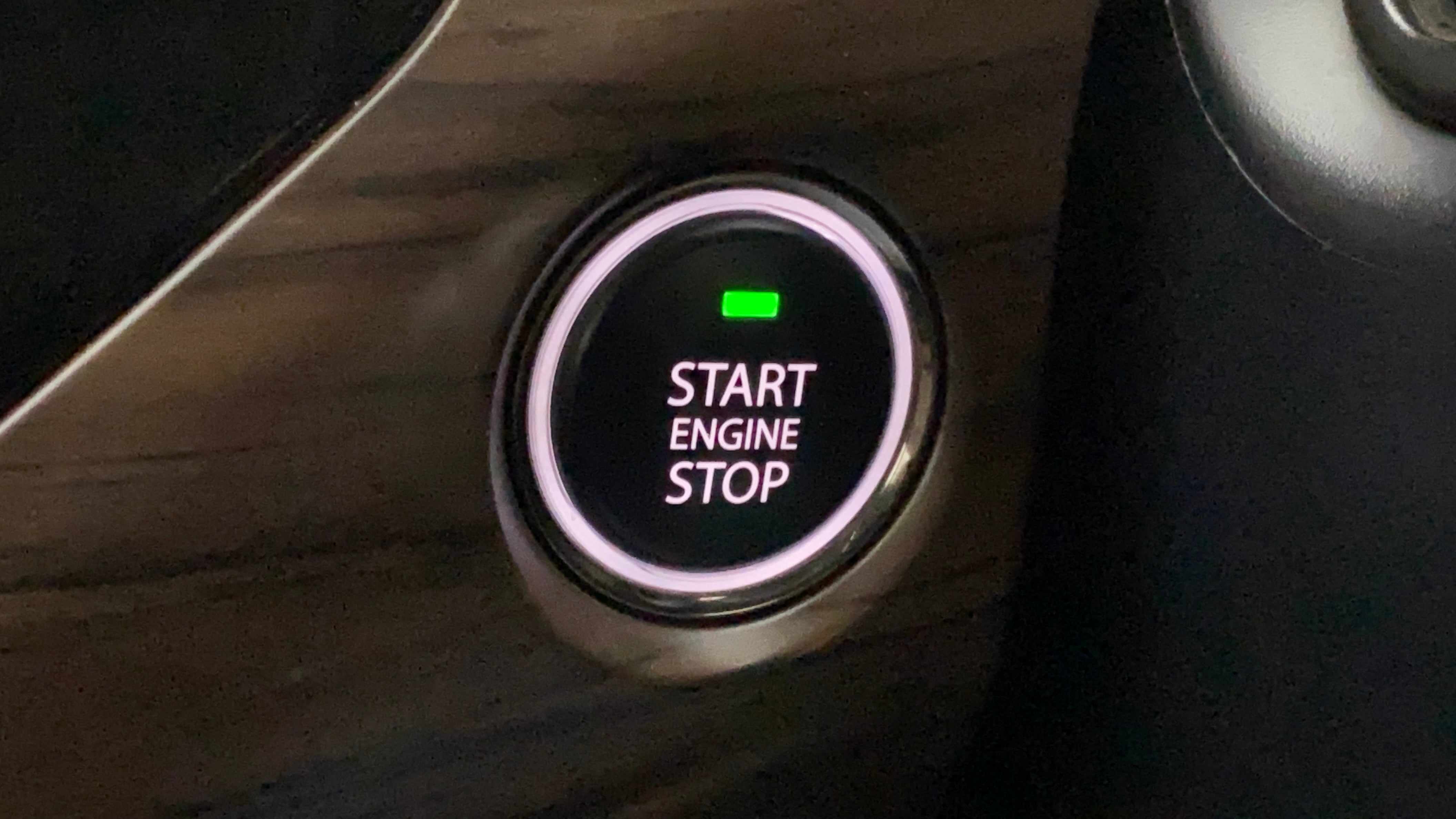 Start stop button of a Tata Nexon 2017-2023
