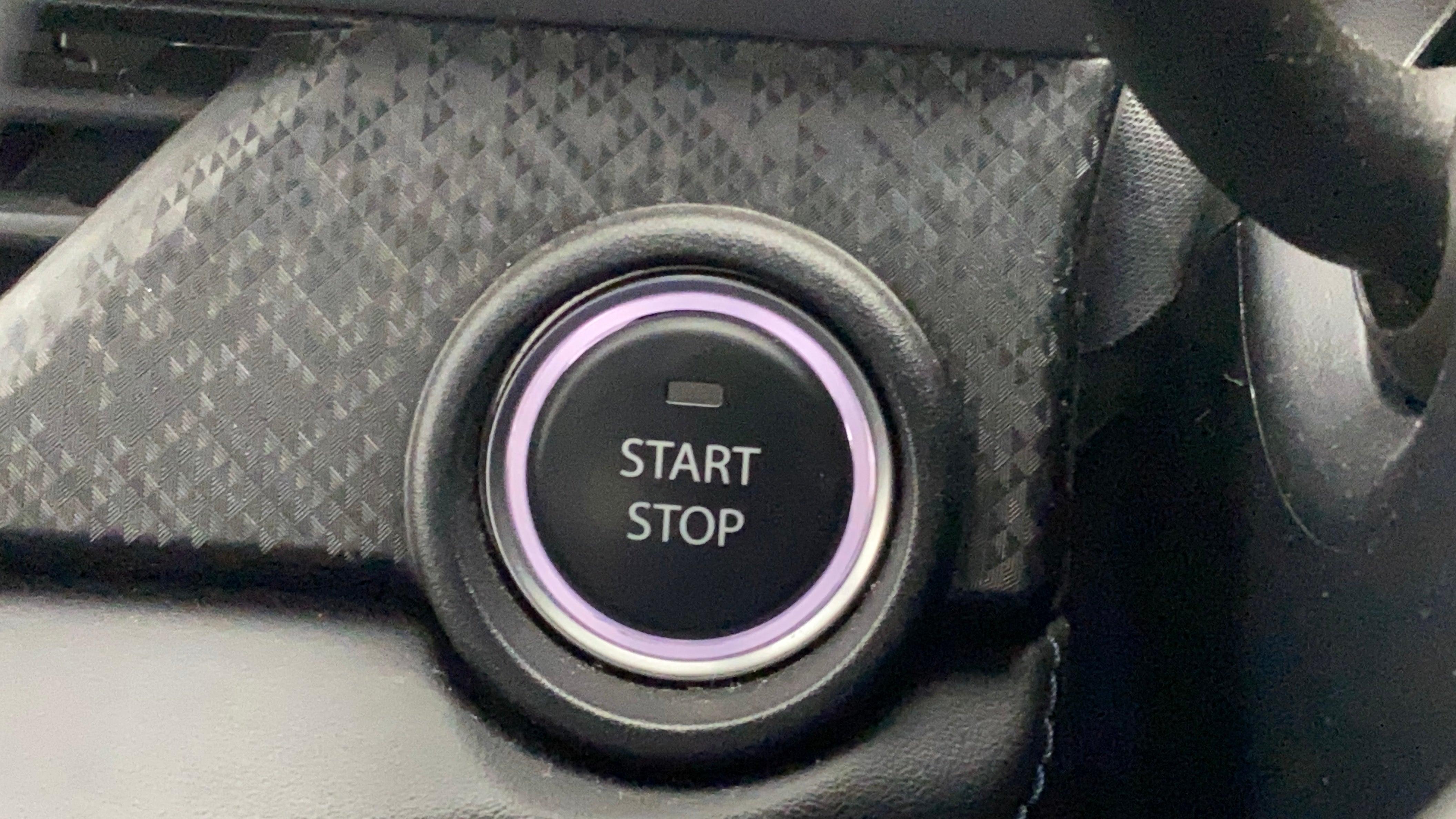 Start stop button of a Tata Nexon