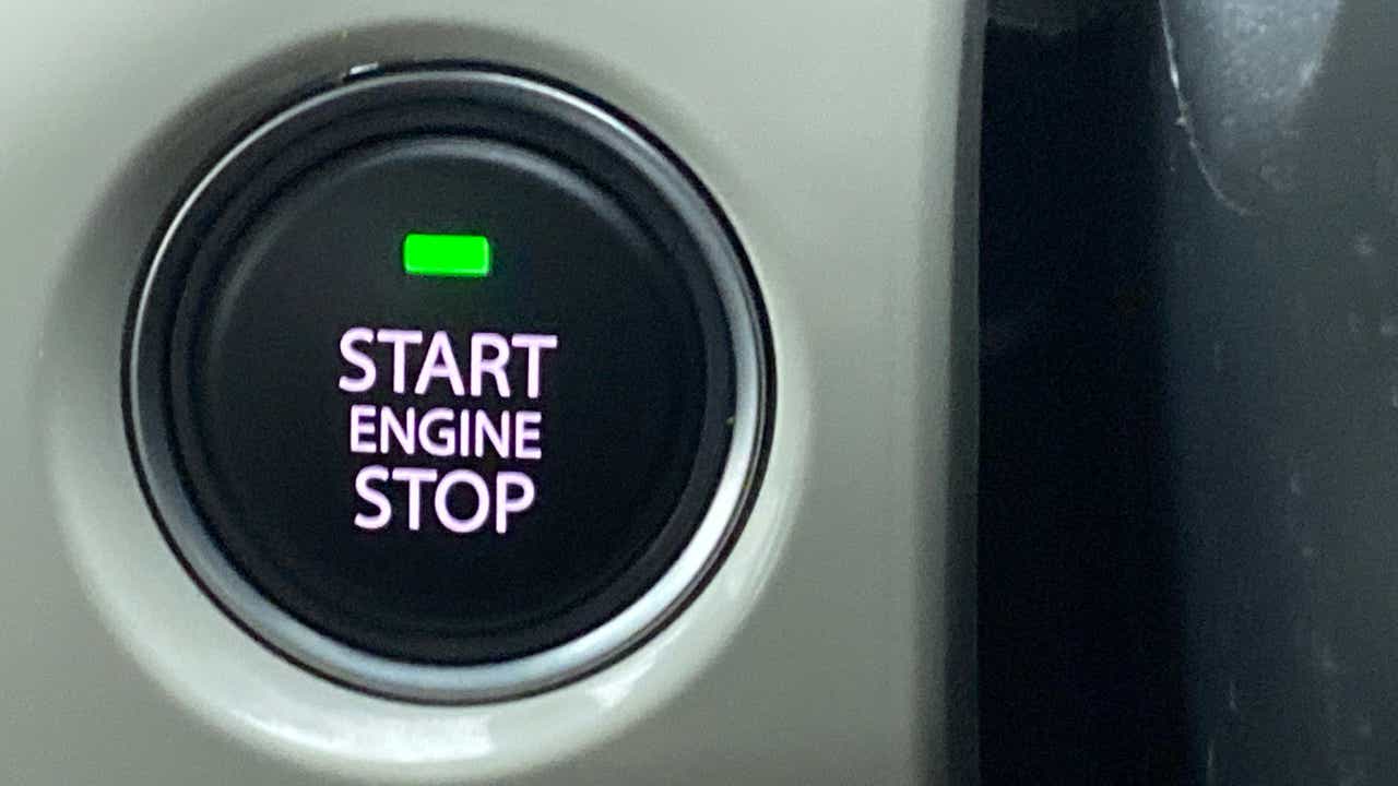 Engine start stop button of a Tata Nexon 2017-2023