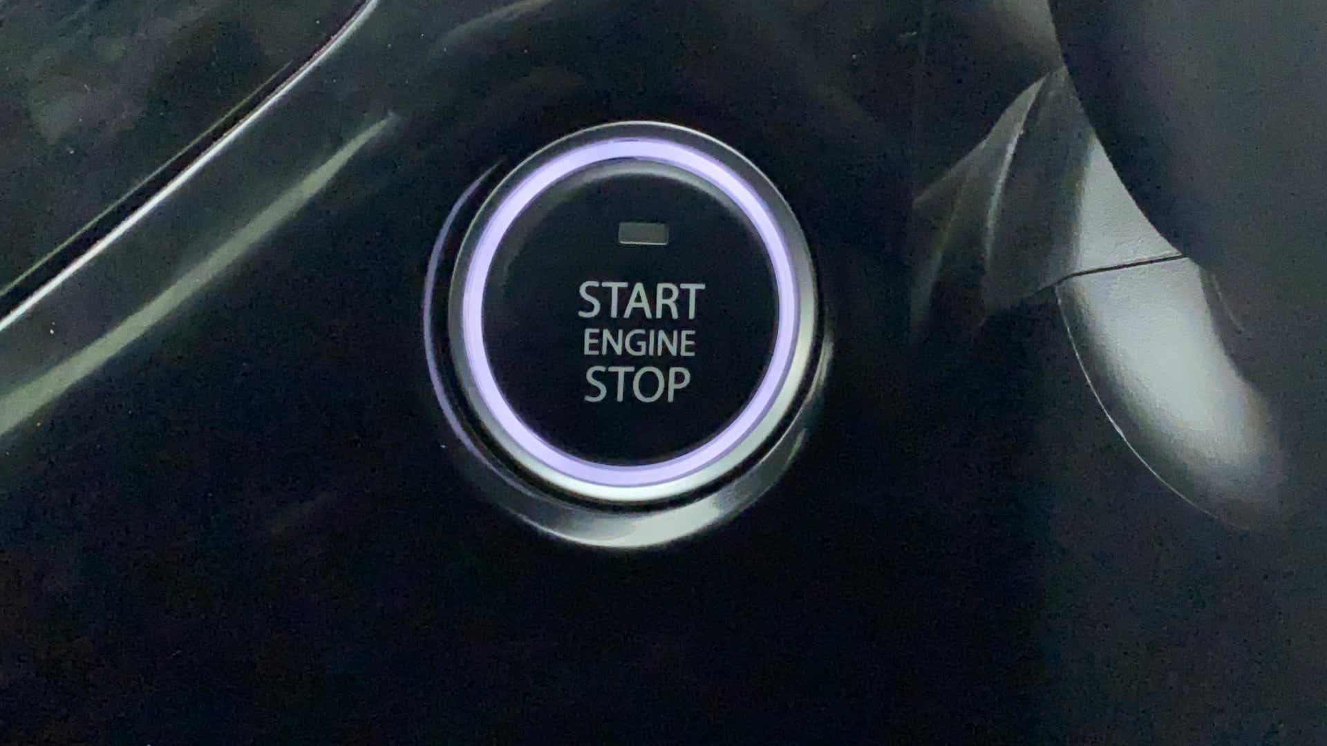 Engine start stop button of a Tata Nexon 2017-2023