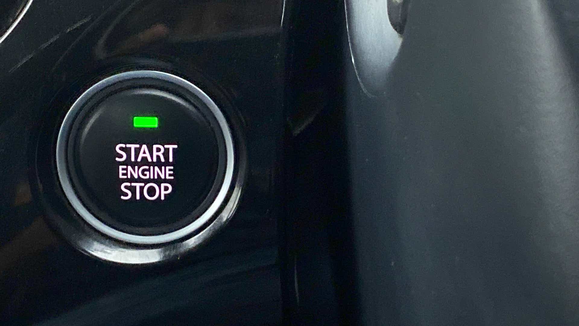 Engine start stop button of a Tata Nexon 2017-2023
